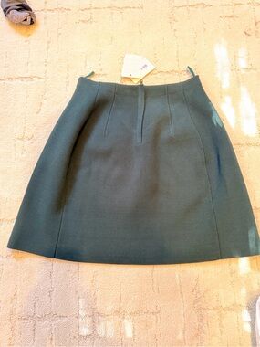 Scanlan Theodore Dark Green Peplum skirt